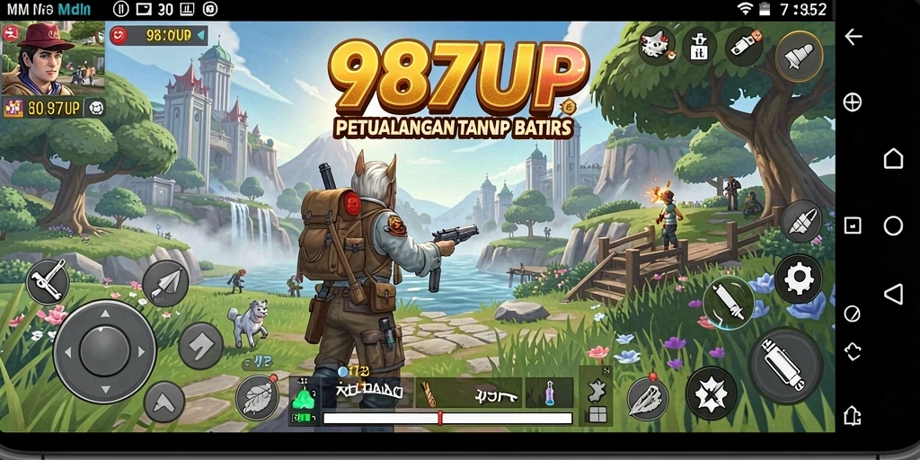 Tangkapan layar gameplay <strong>987UP</strong> menampilkan petualangan di dunia terbuka yang menakjubkan.