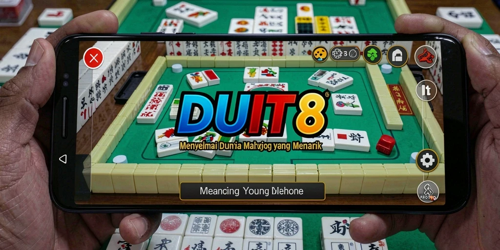 Tampilan gameplay seru di DUIT8 dengan elemen Mahjong yang menarik.