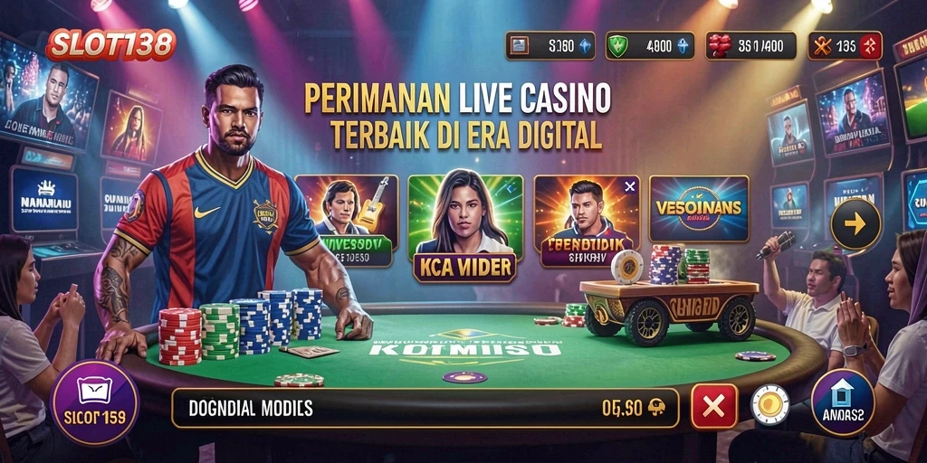 Screenshot SLOT138 menampilkan dealer langsung dan suasana bermain yang menarik.