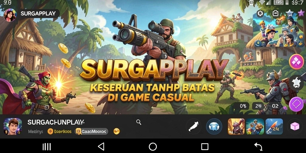Tampilan gameplay SURGAPLAY yang seru dan penuh warna.