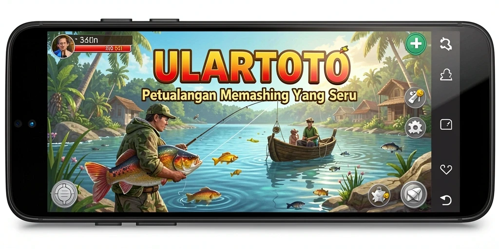 Tampilan gameplay ULARTOTO saat memancing yang seru dan menegangkan.